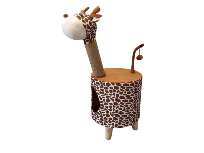 מתקן גירוד ג'ירף GIRAFFE HOUSE לחתול 83 סמ